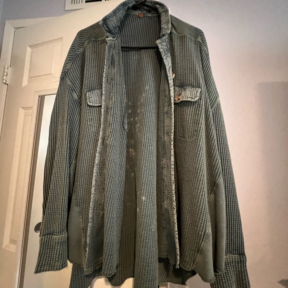 Free people scout jacket in green